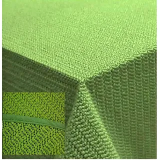 Generisch Tischdecke Gartendecke mit Saum abwaschbar Gartentischdecke Balkon Terrasse wetterfest 130 x 160 cm Grün Klassisch