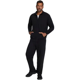 JP 1880 Herren Jogginganzug, 2-teilig, Homewear, Und Hose, Bis Gr. 8xl Strickjacke, Schwarz, 5XL Große Größen EU