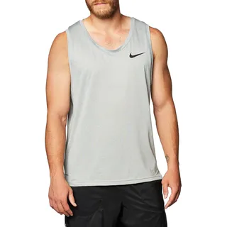 Nike Herren Tanktop Pro, Smoke Grey/Light Smoke Grey/Heather/Black, L, CJ4609-084