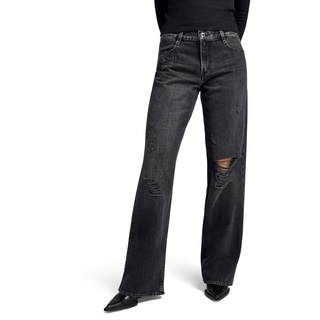 G-Star Damen Judee Low Waist Loose Jeans Schwarz (Worn in Black Smoke Ripped D22889-D291-G131) 28W / 32L