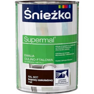 ŚNIEŻKA Supermal braun kariert. 8017 0,8 matt ohne - Dunkelbraun