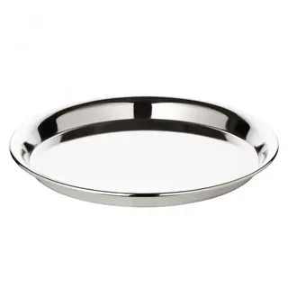 Edzard Tablett, Serviertablett Marlene, rund, versilbert, anlaufgeschützt, Durchmesser 34 cm