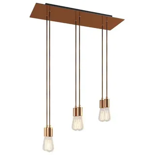 Creative Cables Rose-one Xxl 6 Falls With Light Bulb Hängelampe - Satin Copper - One Size