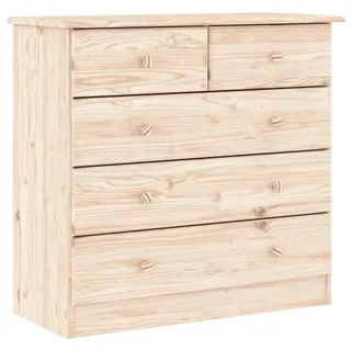 vidaXL Kommode ALTA 77x35x73 cm Massivholz Kiefer - Braun