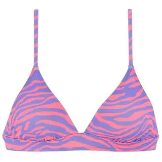 VENICE BEACH Triangel-Bikini-Top »Fjella«, in zweifarbiger Animal-Optik Venice Beach violett-koralle Gr.34 Cup C/D
