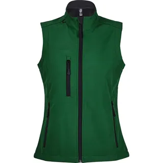 SOLs 46801 | Damen Sleeveless Softshell Rallye Bodywarmer / Weste - Farbe: Bottle Green - Größe: M - Grün