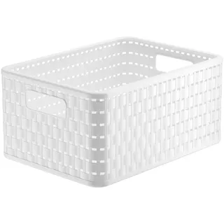 Aufbewahrungskorb Country 33 x 24 x 16 cm weiß