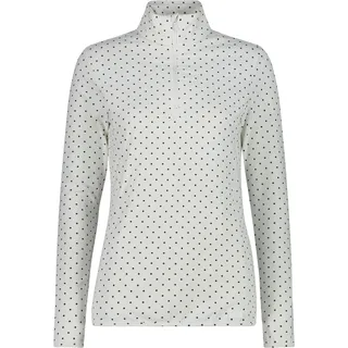 CMP Printed Sweat Fleece-Shirt Bianco-Antracite 40
