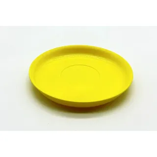 Kimmel Teller 14 cm Geschirr Camping Picknick Party Outdoor Mehrweggechirr - 100% recyclebar gelb