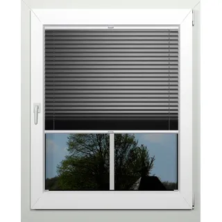 indeko Plissee »Thermo-Deluxe« verdunkelnd energiesparend mit Bohren verspannt zur Montage in der Glasleiste, nach Maß, grau