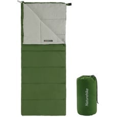 Naturehike Schlafsack für Erwachsene, Leichter Rechteckiger Spleißbarer 3 Jahreszeiten Schlafsack für Drinnen und Draußen (Grün)