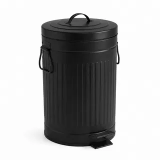 Relaxdays Mülleimer 12 l Schwarz