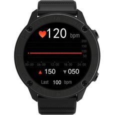 Blackview X5, Verbundene Uhr für Männer, SmartWatch, Wasserdichtung IP68, Gesundheitsuntersuchung, up mit Herzfrequenz und Schlafqualität, sesshafte Erinnerung, Sportmodi, Autonomie 10 Tage, Schwarz