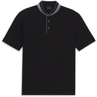 Poloshirt BUGATTI, Herren, Gr. XXL, 290, schwarz, 100% Baumwolle, unifarben, normal, ohne Ausschnitt, Shirts Poloshirt, Modern Fit aus reiner Baumwolle