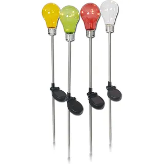 Solarleuchte Garten Erdspieß 4er Set Solarlampe Wegelampe Solar Bunt 5193704