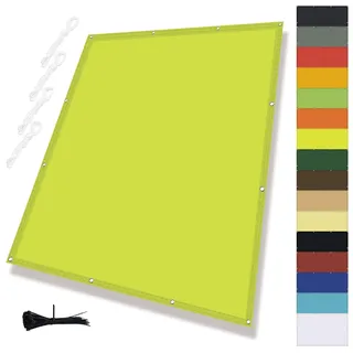 MENGH Rechter Winkel Sonnensegel,Balkon Terrasse Windschutz,Wasserdicht markisenstoff,PES Polyester ReißFest Wetterfestfür Gartenanlagen, Camping und Freizeit Grün 2.5x3m