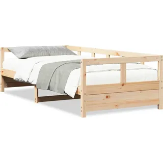 vidaXL Tagesbett Natur 90x200 cm Massivholz Kiefer - Braun