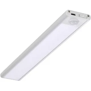 V-TAC LED-Barlampe für Kleiderschrank, USB wiederaufladbar, 2 W, mit Türsensor, Möbelleuchte, weiß, 3000 K, SKU 2962 - Silber