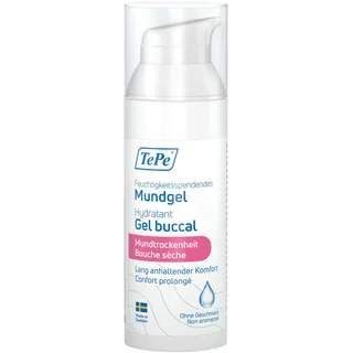 TePe Feuchtigkeitsspendendes Mundgel bei Mundtrockenheit, ohne Geschmacksstoffe, das Mundgel mindert das Gefühl von Mundtrockenheit, einfach anzuwenden, auch unterwegs