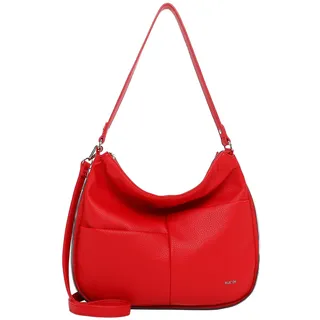 Beuteltasche EMILY & NOAH "Beutel E&N Beziers RUE 09", Damen, Gr. B/H/T: 32cm x 29cm x 7,5cm 0, rot (rot 600), PVC, Taschen Beuteltasche