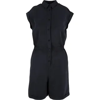 URBAN CLASSICS Viscose Twill Playsuit Black S