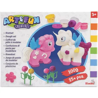 Simba Einhorn Knetset 4x 50g Knete 2x Einhorn-Form