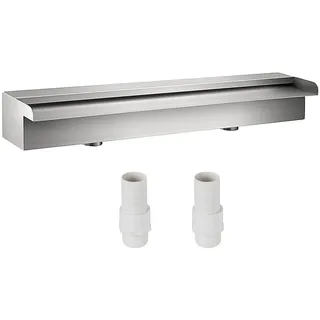 VEVOR Schwalldusche Poolfontäne 23,6"x4,5"x3,1" Poolbrunnen aus 304 Edelstahl mit Wasserfontäne Dekoration Gartenteich