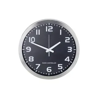 M601508 Funk Wanduhr 40 cm Aluminium