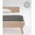 Spannbettlaken Mako-Satin 180 x 200 cm steingrau