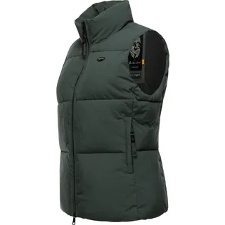 Steppweste RAGWEAR "Steppweste Ailish", Damen, Gr. 3XL, grün (dunkelgrün), Obermaterial: 100% Polyester PES.  Futter: 100% Polyester PES. 100% Polyester PES., Westen Steppweste
