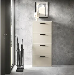 HBZ Sam Schuhschrank 59 x 136 x 17 cm beige / kaschmir matt