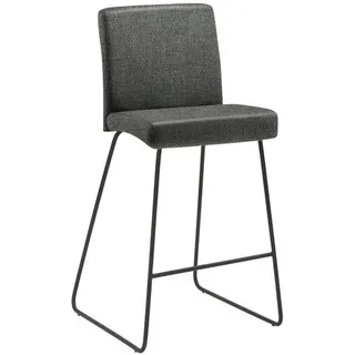 Novel Barhocker , Salbeigrün , Holz, Metall, Textil , Birke, Buche , Schichtholz , Kufe , 48x96x49 cm , Stoffauswahl, Typenauswahl , Holzmöbel, Sitzgelegenheiten Holz, Barhocker Holz