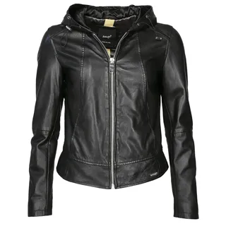 Lederjacke MAZE "Lederjacke Keys", Damen, Gr. XL, schwarz, Obermaterial: 100% Lammnappaleder LANA. Futter: 100% Polyester PES., Jacken Lederjacke