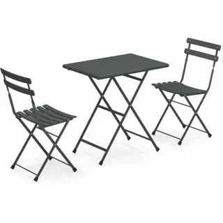 Set für Draußen Arc En Ciel Tisch 70x50cm+2 Stühle EMU Garten Möbel BAR