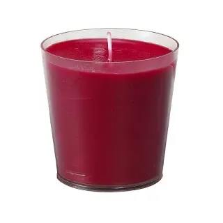 DUNI Switch & Shine Refillkerzen, Kerze mit ca. 30 Std. Brenndauer, Ø 65 mm, 6 cm hoch, 1 Karton = 2 x 6 Stück = 12 Kerzen, bordeaux