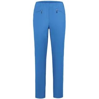 GOLDNER 2-in-1-Hose »Kurzgröße Schlupfhose LOUISA mit Steppnähten«, blau
