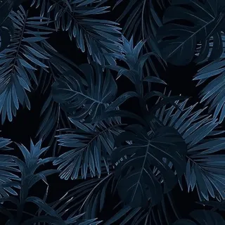 ReWallpaper Tapete Selbstklebend Dunkelblau 44.5cm X 3m Wand Tapeten Wohnzimmer Dunkel Fototapete Schlafzimmer Blätter Klebefolie Möbel Vintage Schwarze Folie Selbstklebend Möbelfolie Muster Retro