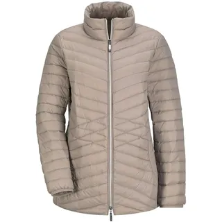 GOLDNER Steppjacke »Kurzgröße Herbstjacke mit Daunen, Stehkragen«, beige