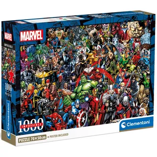 Clementoni® Puzzle »Impossible, Marvel Universe Compact, mit neuer Compact Box«, Made in Europe; FSC® - schützt Wald - weltweit, bunt