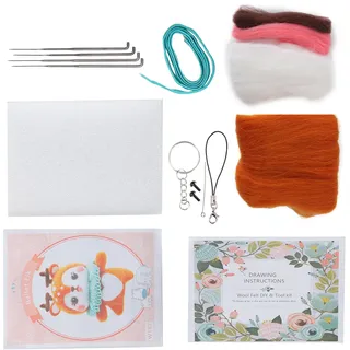 Nadelfilz-Kit,Nadelfilz-Tiere,Wollfilz-Werkzeuge,DIY-Tier-Nadelhandwerk,Filzwerkzeug,Kunsthandwerk