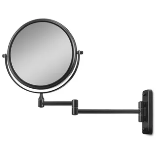 Gillian Jones Double-Sided Wall Mirror w. x10 Magnification - Black