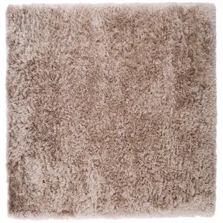 P & B Hochflorteppich , Beige , Textil , Uni , quadratisch , 300x300 cm , Oeko-Tex® Standard 100 , pflegeleicht , Teppiche und Böden, Teppiche, Hochflorteppiche & Shaggys