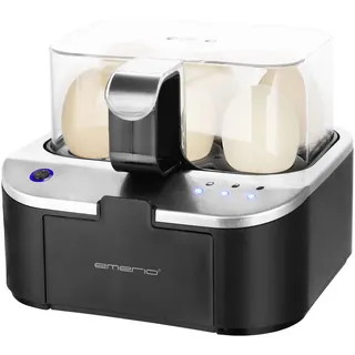 EMERIO EB-123177.12 Eierkocher BPA-frei Schwarz, Edelstahl