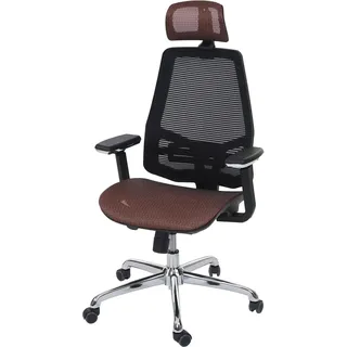 MCW Bürostuhl A58 Sliding-Funktion Stoff/Textil ISO9001 Mandarin/schwarz