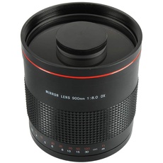 JINTU 900mm F8.0 MF Kamera Objektive Kompatibel mit Canon Nikon SLR T8 T8i T7i T7s T6i T6 T5 SL3 SL2 4000D 650D 800D 80D 90D 60D 5D IV D5600 D5500 D5100 D3300 D3200 D7500 D90 Schwarz