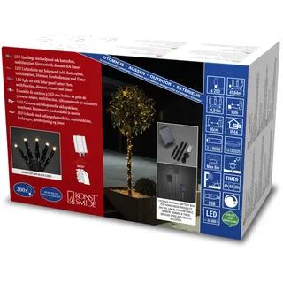 Konstsmide LED Solar Lichterkette 200 bernsteinfarbene Dioden, -