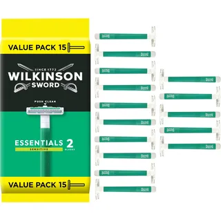 Wilkinson Sword Essentials 2 Sensitive Einwegrasierer, 15 St.
