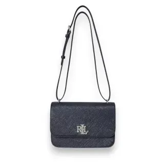 Lauren Ralph Lauren für Damen. 431974272005 Mittlere Leder-Umhängetasche Sophee blau (OSFA), Lässig