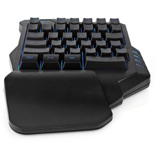NEDIS Wired Gaming Keyboard - USB Type-A - Folientasten - RGB - Einhändig - Universal - Stromversorgung über USB - Netzkabellänge: 1.60 m - Gaming