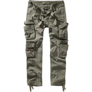 Brandit Textil Brandit Pure Slim Fit Trouser in Olive, Größe XXL